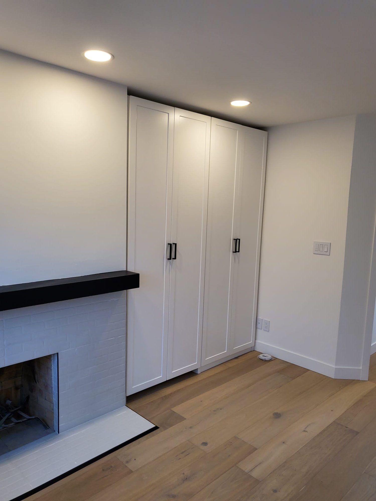 Custom staircase with built-in storage