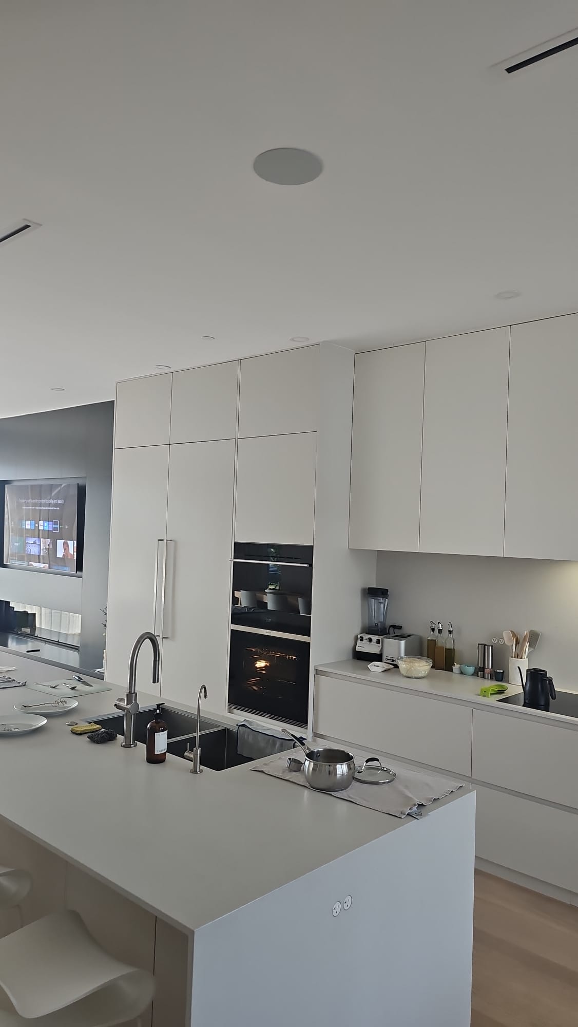 All-white modern kitchen